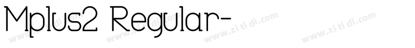 Mplus1 Regular字体转换